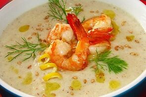 Soupe de crevettes pour la puissance